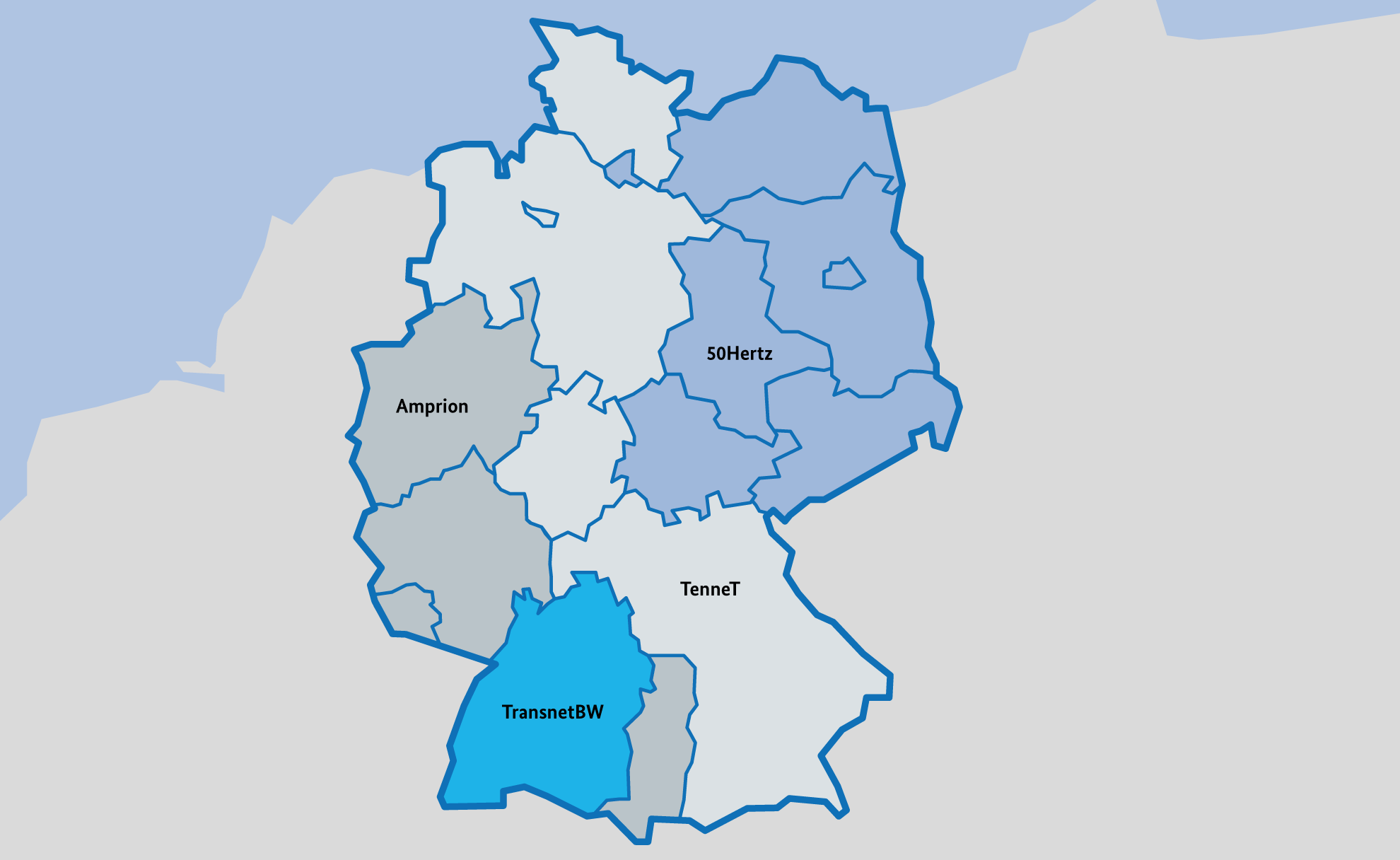 SMARD electricity market data - the four German control areas